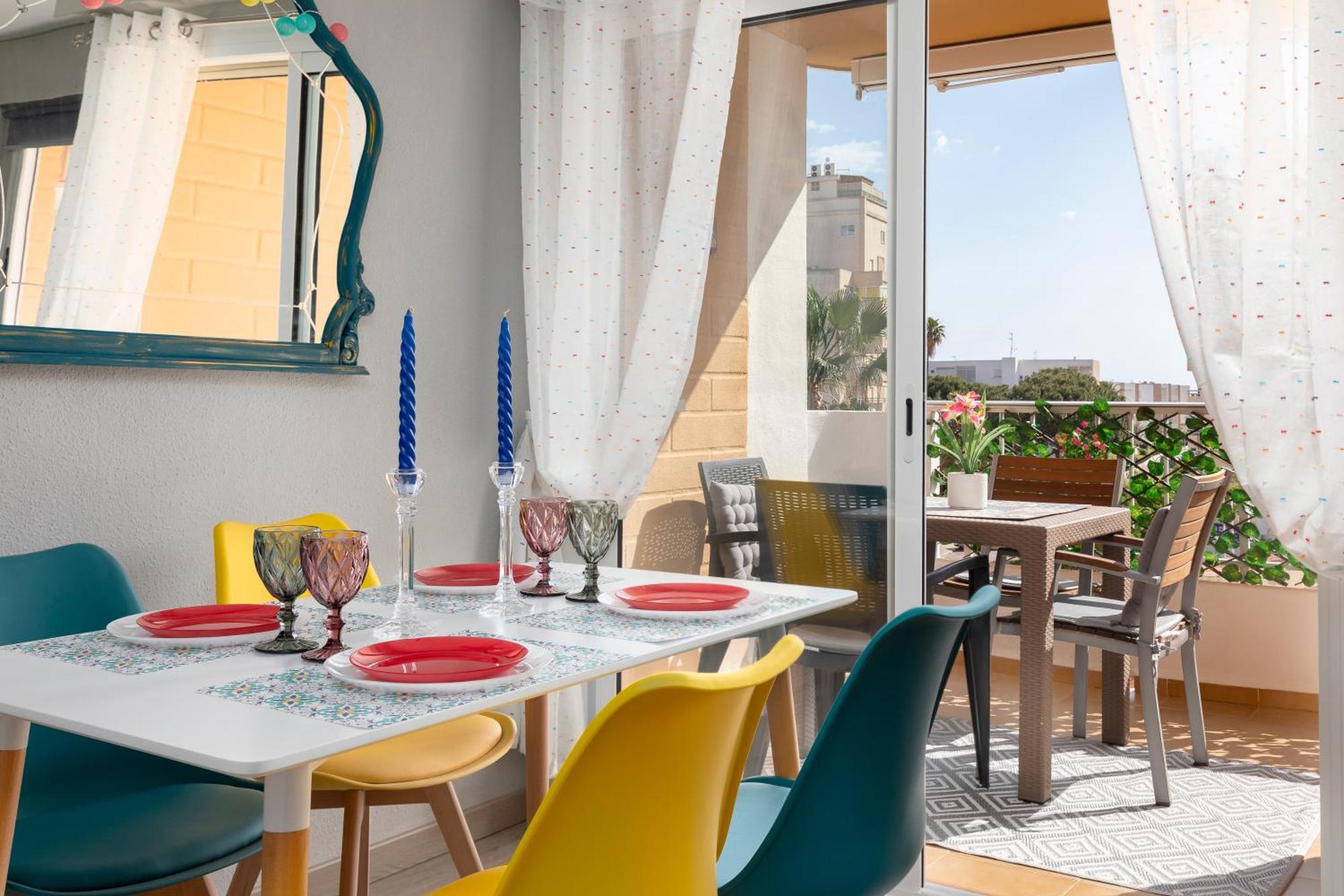 Retro Apartamento Divino Con Piscina Y Playa Familias Parejas Playa de Gandia Ngoại thất bức ảnh
